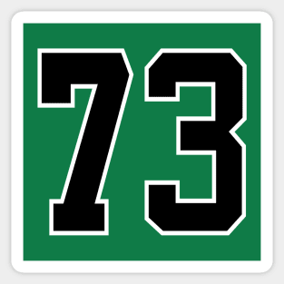 Number 73 Sticker